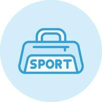 sporttas vector pictogram ontwerp illustratie