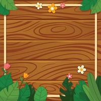 hout en gebladerte achtergrond vector