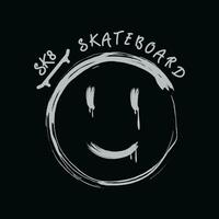 skateboard illustratie typografie. perfect voor het ontwerpen van een t-shirt vector