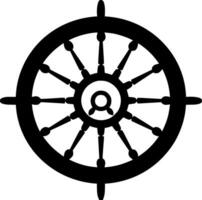 schip wiel - hoog kwaliteit vector logo - vector illustratie ideaal voor t-shirt grafisch