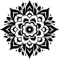 mandala - minimalistische en vlak logo - vector illustratie