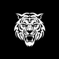 tijger, zwart en wit vector illustratie