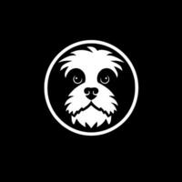 hond - minimalistische en vlak logo - vector illustratie