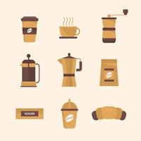 Koffie Element Clip Art vector