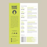 professioneel cv CV-sjabloonontwerp en briefhoofd vector