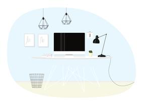 Vector Designer kamer illustratie