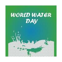 wereld water dag evenement vector