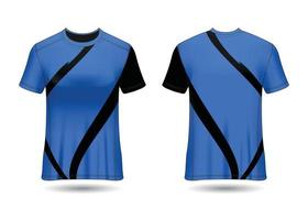 t-shirt sportontwerp. race trui. uniform voor- en achteraanzicht. vector