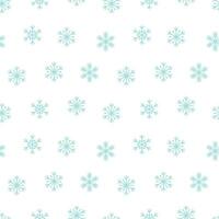 winter naadloos patroon met blauw sneeuwvlokken Aan wit achtergrond. vector seizoensgebonden illustratie van sneeuw voor verpakking, kleding stof, Kerstmis decoratie