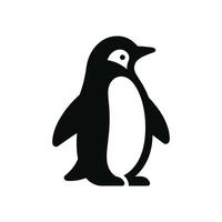 vector icoon illustratie minimalistische pinguïn silhouet logo