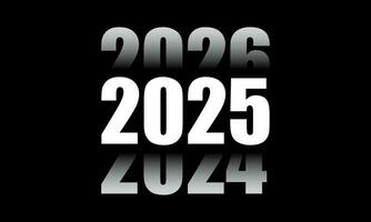 2025 aantal ontwerp sjabloon. vector