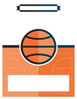 basketbal spel folder illustratie vector