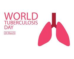 illustratie vector grafisch van beeld van de intern organen van de longen, perfect voor Internationale dag, wereld tuberculose dag, vieren, groet kaart, enz.