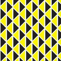 modern gemakkelijk abstract genaaid zwart geel kleur driehoek controleren patroon kunst vector