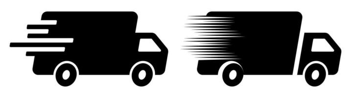 vrachtauto leveren bestellingen en pakketjes vector