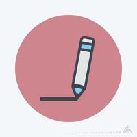 pictogram vector van pen - kleur partner stijl