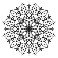 mandala's voor kleurboek. decoratieve ronde ornamenten. vintage decoratieve elementen. oosters patroon, vectorillustratie. mandala voor henna, mehndi, tatoeage, decoratie vector