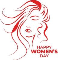 Internationale vrouwen dag 8 maart, vrouwen geschiedenis maand spandoek. vlak vector illustratie.