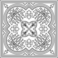 vector monochroom plein Europese ornament. klassiek patroon van oude Griekenland, Romeins rijk. geschikt voor zandstralen, plotter en laser snijdend