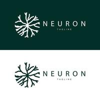 neuron logo gemakkelijk ontwerp netwerk CEL technologie deeltjes sjabloon illustratie vector