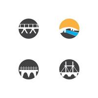 brug logo sjabloon vector pictogram illustratie