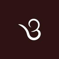 brief b logo modern stijl vector sjabloon, achtergrond rood