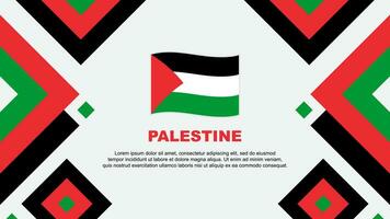 Palestina vlag abstract achtergrond ontwerp sjabloon. Palestina onafhankelijkheid dag banier behang vector illustratie. Palestina sjabloon