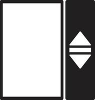 lift icoon geïsoleerd Aan wit achtergrond . vector