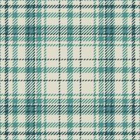 plaid controleren patroon in groen kleur. naadloos kleding stof textuur. Schotse ruit textiel afdrukken. vector