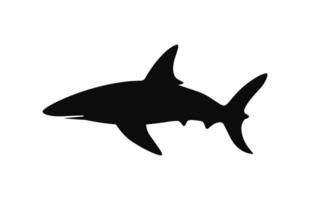 een hamerhaai haai silhouet vector vrij