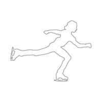 figuur het schaatsen sport icoon vector illustratie ontwerp