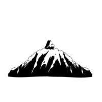 berg icoon Aan wit achtergrond vector