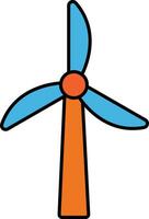 wind energie turbine vector illustratie