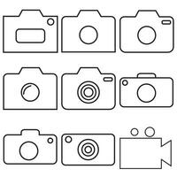 video camera. camera pictogrammen. film teken. bioscoop. vector. vector