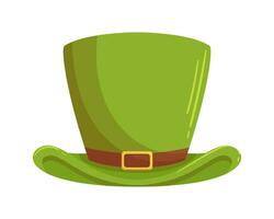 st. patricks dag groen elf van Ierse folklore hoed vector