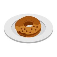 trendy donutconcepten vector