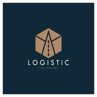 logistiek logo icoon illustratie vector ontwerp distributie symbool levering van goederen economie financiën