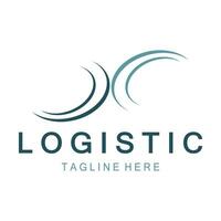 logistiek logo icoon illustratie vector ontwerp distributie symbool levering van goederen economie financiën