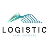 logistiek logo icoon illustratie vector ontwerp distributie symbool levering van goederen economie financiën