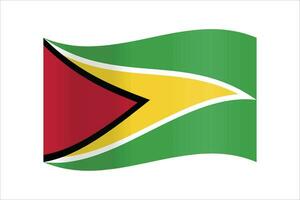 vector Guyana vlag achtergrond illustratie structuur