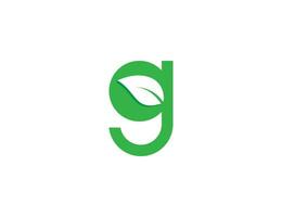 eerste brief g blad logo concept icoon teken symbool element ontwerp. biologisch, kruiden, natuurlijk producten, Gezondheid zorg, spa logo. vector illustratie sjabloon