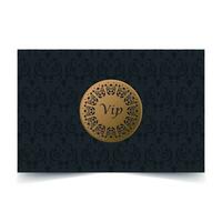 luxe donkere vip-kaart in ornamenttextuur vector