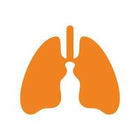 longen icoon symbool. vector illustratie vlak ontwerp stijl. geïsoleerd Aan wit achtergrond. Gezondheid ontwerp elementen over anatomie en natuurlijk organen van de menselijk lichaam.