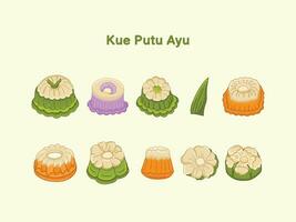 Indonesisch traditioneel voedsel vector illustratie