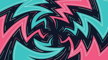 abstract zigzag verlichting retro achtergrond patroon ontwerp. vector illustratie