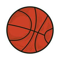 basketbal vector voor afdrukken, basketbal icoon, basketbal vector illustratie, kleurrijk geïsoleerd vector