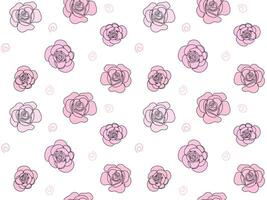 naadloos patroon van roze rozen vector