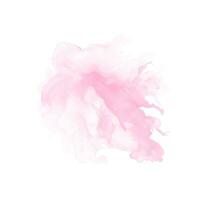 abstracte roze aquarel water splash op een witte achtergrond vector