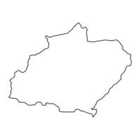 noorden gouvernement kaart, administratief divisie van Libanon. vector illustratie.