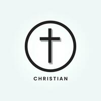 religie kruis symbool icoon vector illustratie